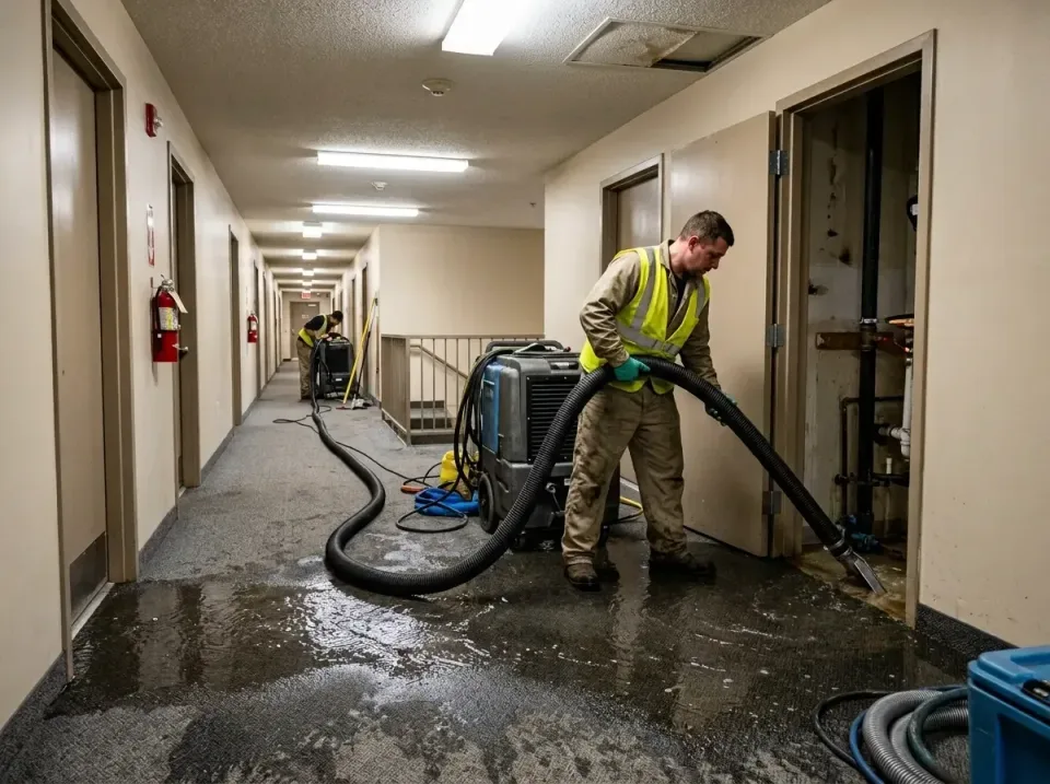 multi-unit-apartment-hallway-f-005 — frequently asked questions, Emergency Burst Pipe Water Extraction & Removal in Uniondal…